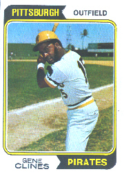1974 Topps Baseball Cards      172     Gene Clines